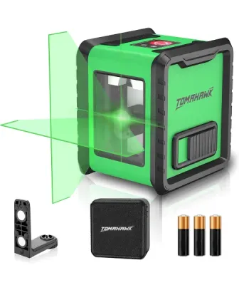 TOMAHAWK® Compact 2 Green Laser Level – 98ft Self-Levelling